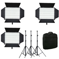 LedGo 3x LG-1200S LED studioverlichting set